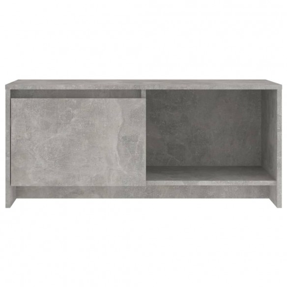 Meuble TV Gris béton 90x35x40 cm Aggloméré