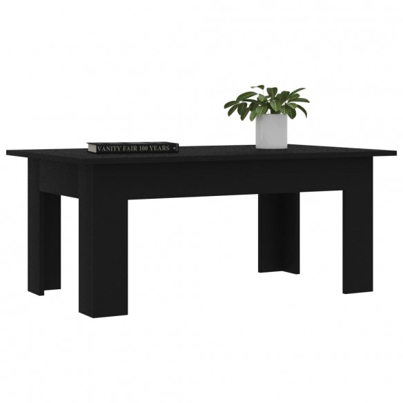 Table basse Noir 100 x 60 x 42 cm Aggloméré