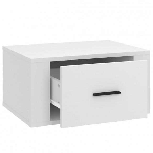 Tables de chevet murales 2 pcs Blanc 50x36x25 cm