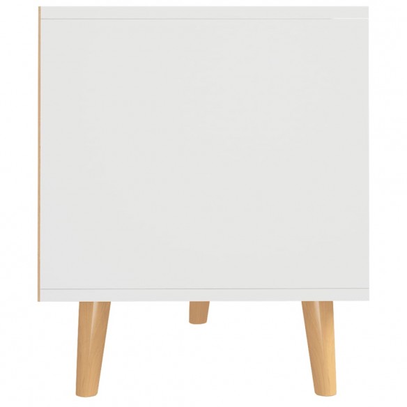 Meuble TV Blanc 90x40x48,5 cm Bois d'ingénierie