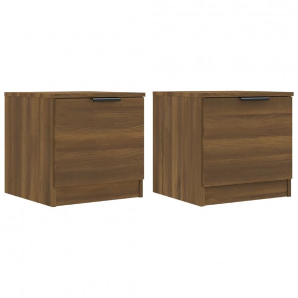 Tables de chevet 2 pcs Chêne marron 40x39x40 cm