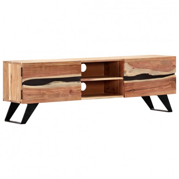 Meuble TV 140 x 30 x 45 cm Bois d'acacia massif