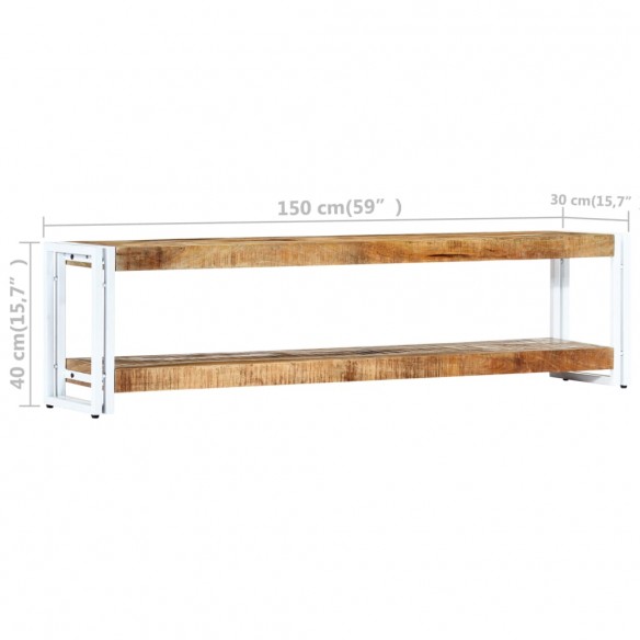 Meuble TV 150 x 30 x 40 cm Bois massif de manguier