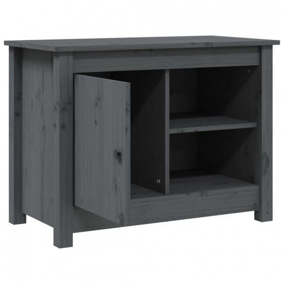 Meuble TV Gris 70x36,5x52 cm Bois de pin massif