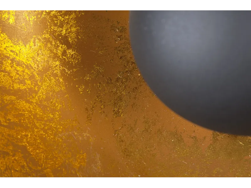 Lampadaire trépied 160 cm en acier inoxydable coloris noir et or