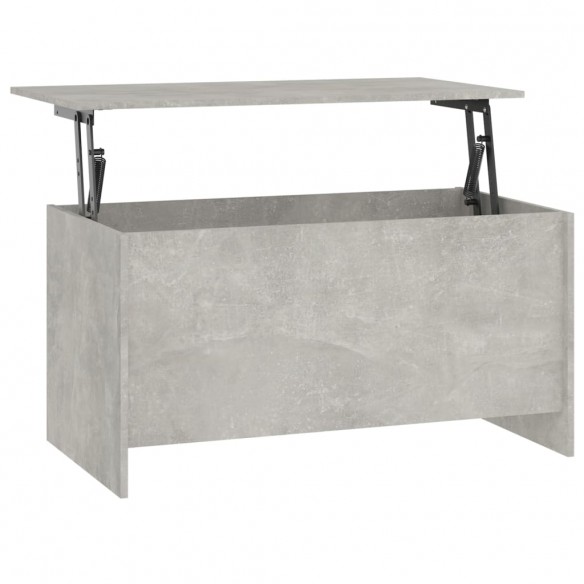 Table basse Gris béton 102x55,5x52,5 cm Bois d'ingénierie