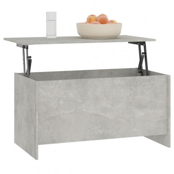 Table basse Gris béton 102x55,5x52,5 cm Bois d'ingénierie