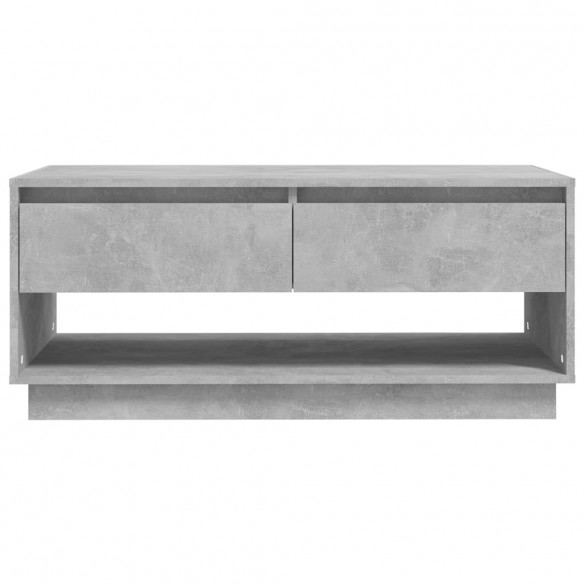 Table basse Gris béton 102,5x55x44 cm Aggloméré