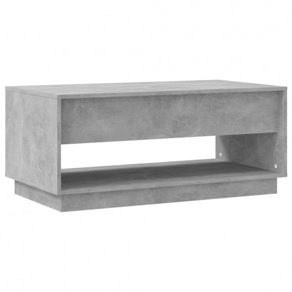 Table basse Gris béton 102,5x55x44 cm Aggloméré