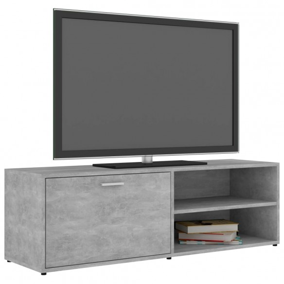 Meuble TV Gris béton 120x34x37 cm Aggloméré