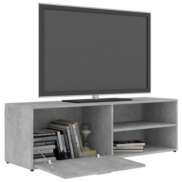 Meuble TV Gris béton 120x34x37 cm Aggloméré