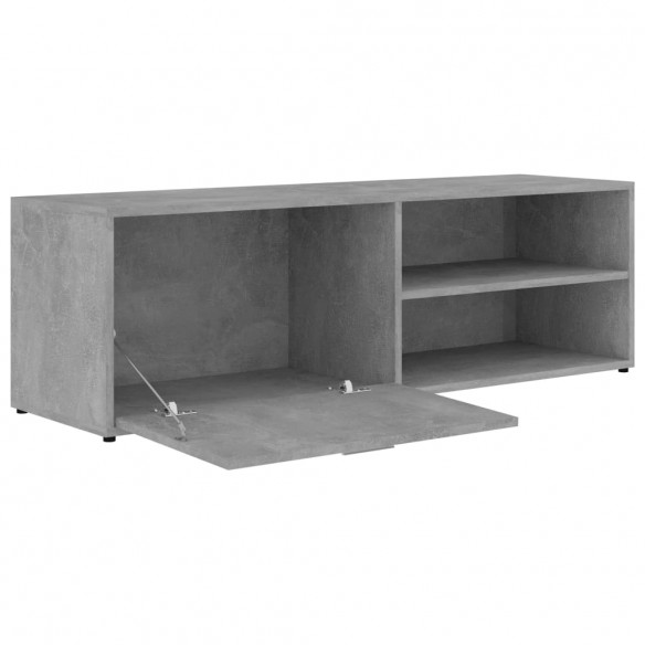 Meuble TV Gris béton 120x34x37 cm Aggloméré