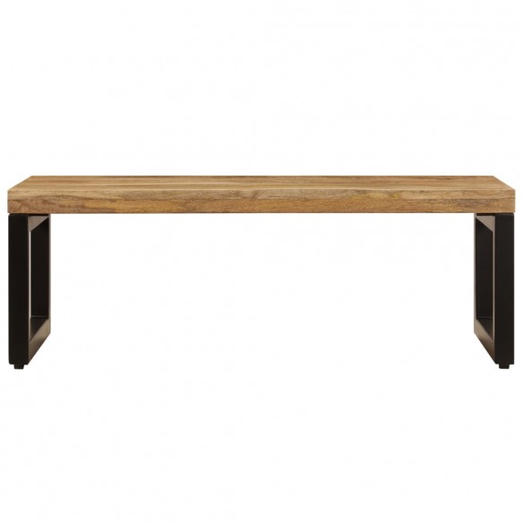 Table basse 100x50x35 cm Bois de manguier solide et acier