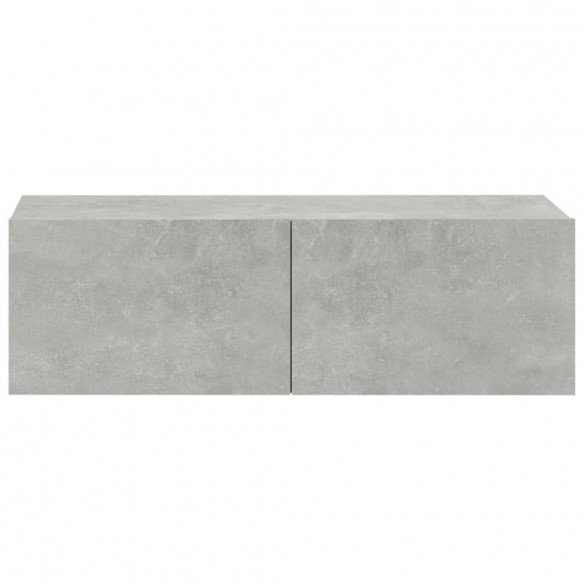 Meubles TV 2 pcs Gris béton 100x30x30 cm Bois d'ingénierie