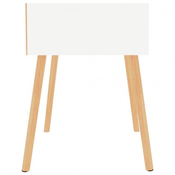 Tables de chevet 2 pcs Blanc 40x40x56 cm Aggloméré