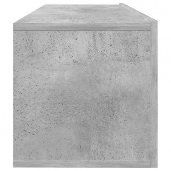 Meuble TV Gris béton 100x30x30 cm Aggloméré