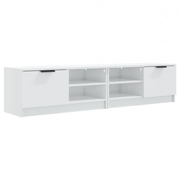 Meubles TV 2 pcs Blanc brillant 80x35x36,5 cm Bois d'ingénierie