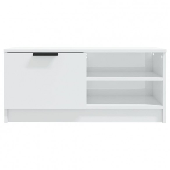 Meubles TV 2 pcs Blanc brillant 80x35x36,5 cm Bois d'ingénierie