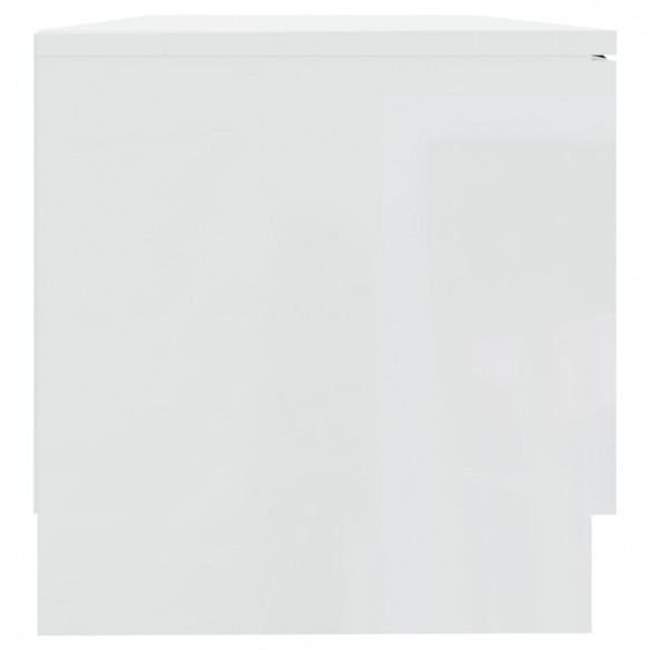 Meubles TV 2 pcs Blanc brillant 80x35x36,5 cm Bois d'ingénierie