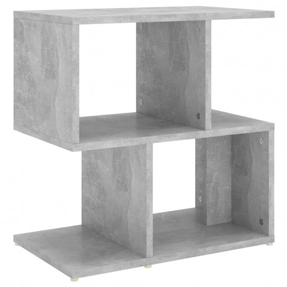 Table de chevet Gris béton 50x30x51,5 cm Aggloméré