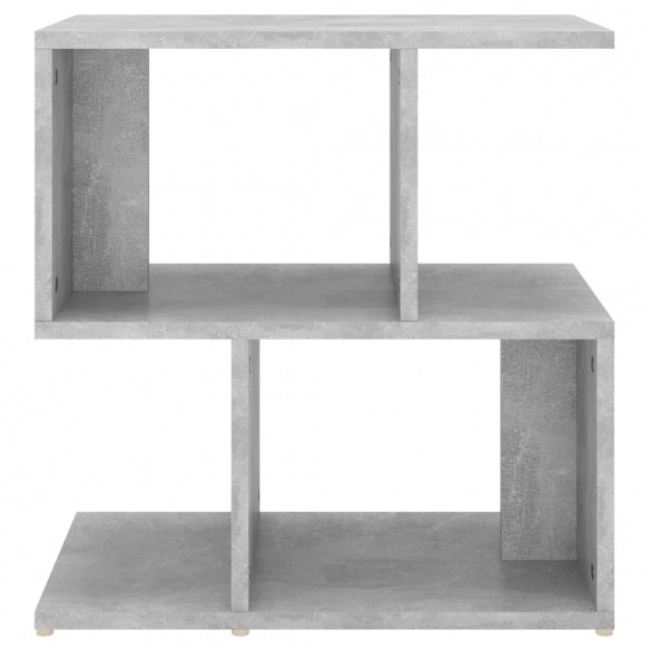 Table de chevet Gris béton 50x30x51,5 cm Aggloméré