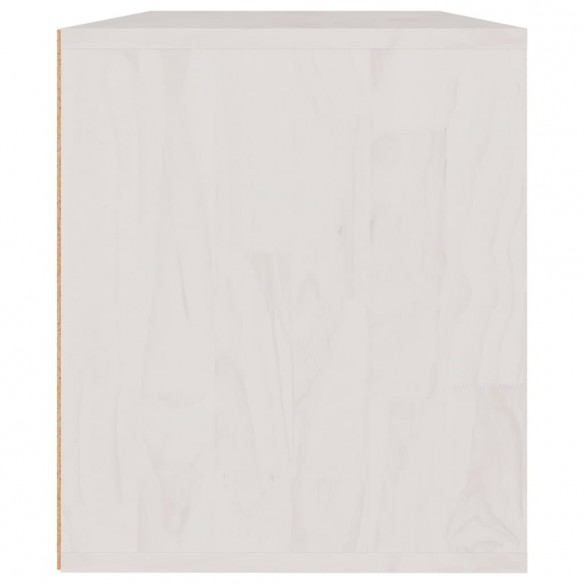 Meubles TV 3 pcs Blanc Bois massif de pin