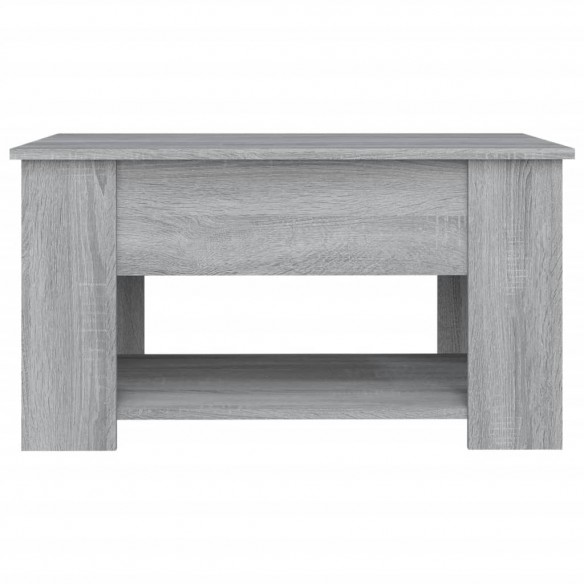 Table basse Sonoma gris 79x49x41 cm Bois d'ingénierie