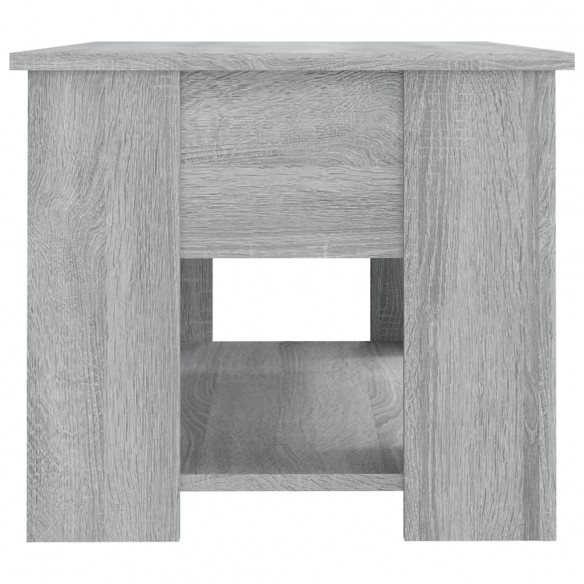 Table basse Sonoma gris 79x49x41 cm Bois d'ingénierie