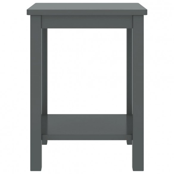 Table de chevet Gris foncé 35x30x47 cm Bois de pin massif