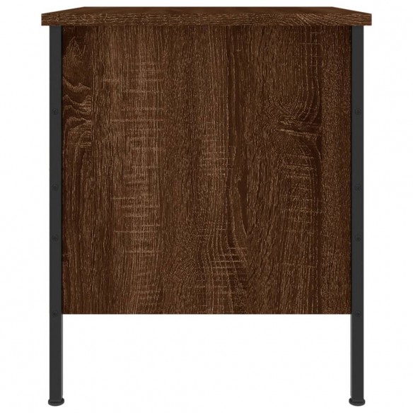 Table de chevet chêne marron 40x42x50 cm bois d'ingénierie