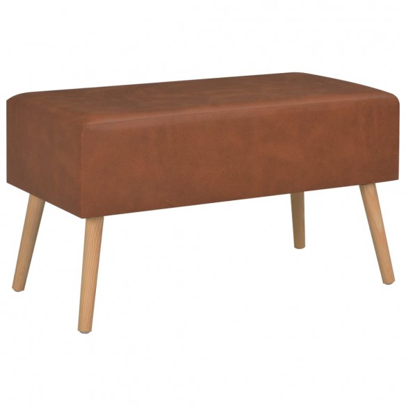 Table basse Marron 80x40x46 cm Similicuir