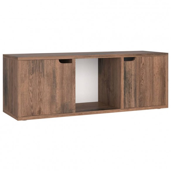 Meuble TV Chêne fumé 88,5x27,5x30,5 cm Aggloméré