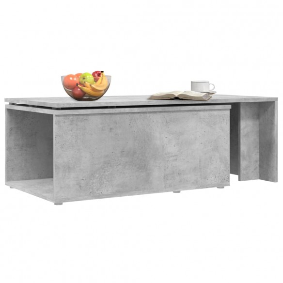 Table basse Gris béton 150x50x35 cm Aggloméré