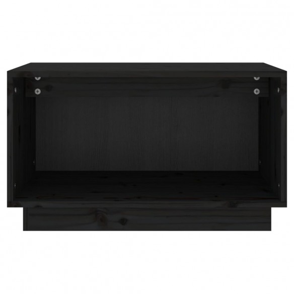 Meuble TV Noir 60x35x35 cm Bois de pin massif