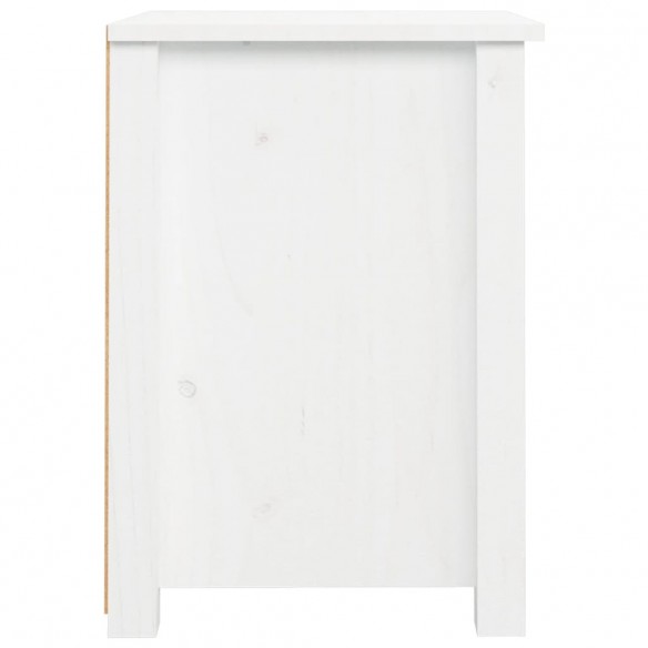 Tables de chevet 2 pcs Blanc 40x35x49 cm Bois de pin massif