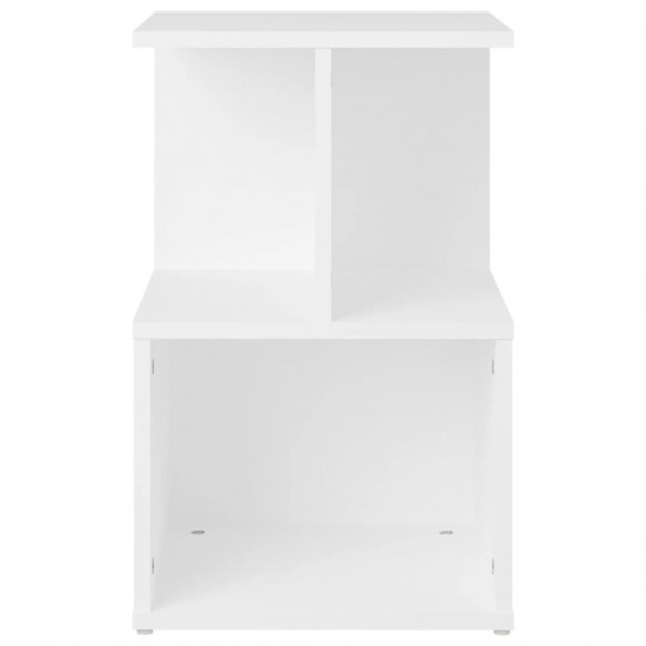 Tables de chevet 2 pcs Blanc 35x35x55 cm Aggloméré