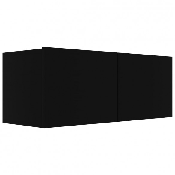 Meubles TV 4 pcs Noir 80x30x30 cm Aggloméré