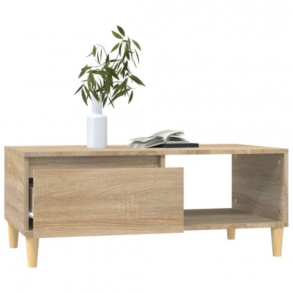 Table basse Chêne sonoma 90x50x36,5 cm Bois d'ingénierie