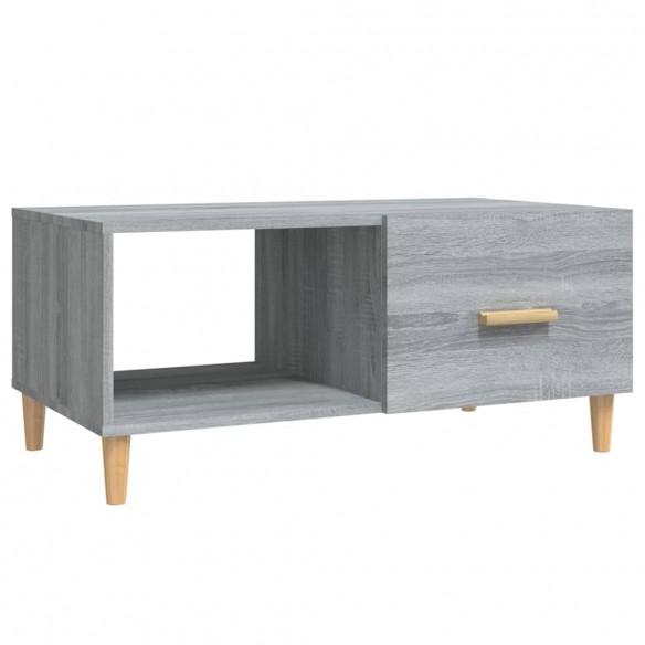 Table basse Sonoma gris 89,5x50x40 cm Bois d'ingénierie