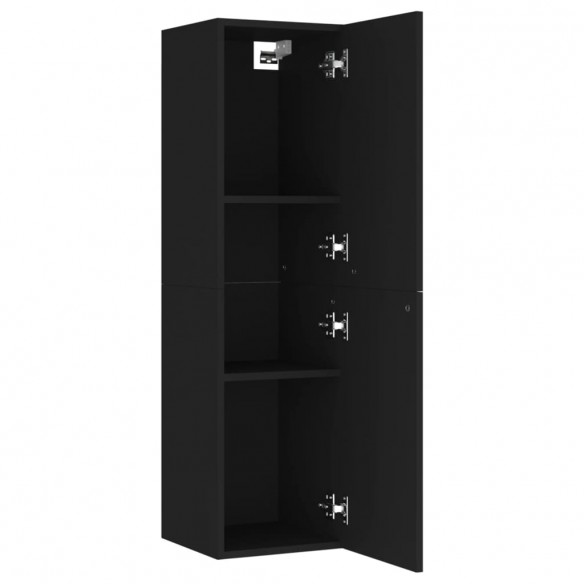 Meubles TV 2 pcs Noir 30,5x30x110 cm Aggloméré