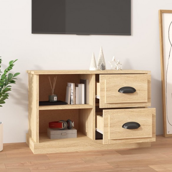 Meuble TV chêne sonoma 73x35,5x47,5 cm bois d'ingénierie