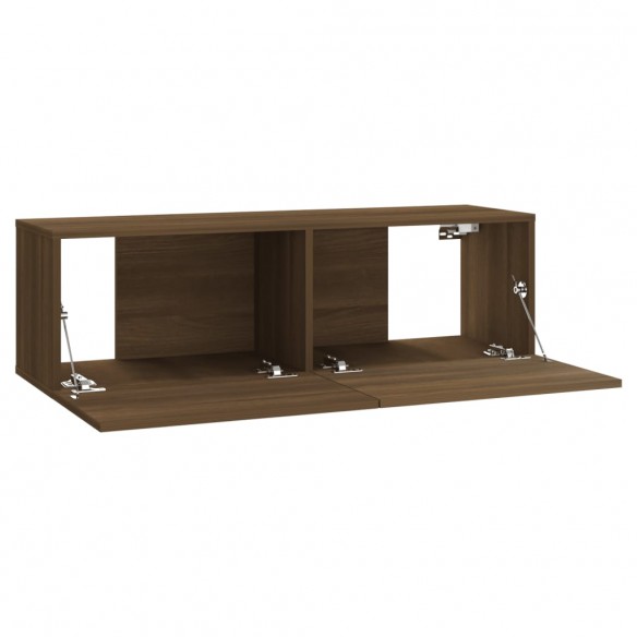 Ensemble de meubles TV muraux Chêne marron Bois d'ingénierie