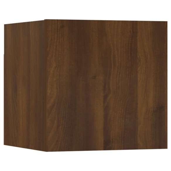 Ensemble de meubles TV muraux Chêne marron Bois d'ingénierie