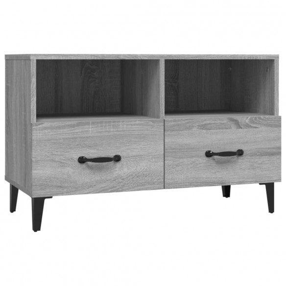 Meuble TV Sonoma gris 80x36x50 cm Bois d'ingénierie