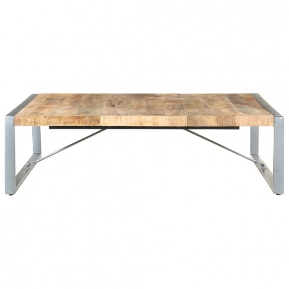 Table basse 140x140x40 cm Bois de manguier brut