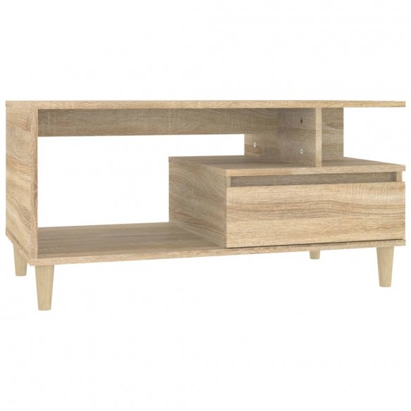 Table basse Chêne sonoma 90x49x45 cm Bois d'ingénierie