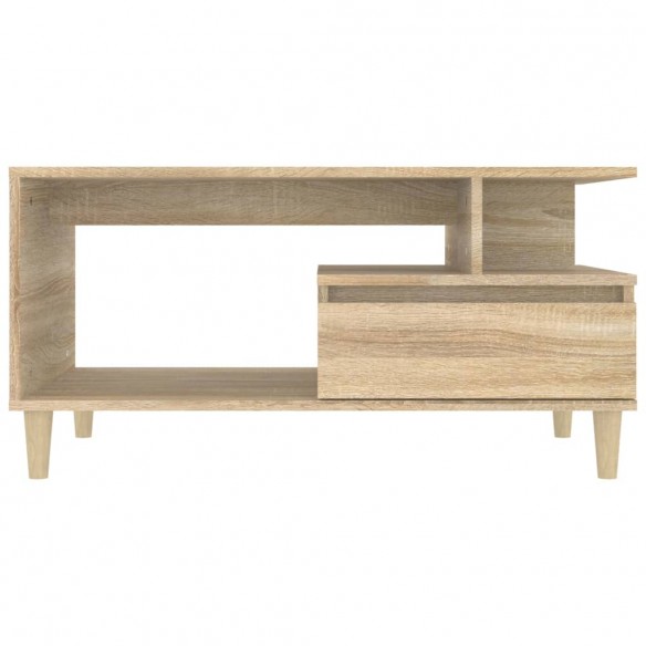 Table basse Chêne sonoma 90x49x45 cm Bois d'ingénierie