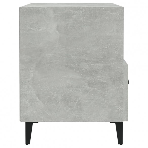 Tables de chevet 2 pcs Gris béton Bois d'ingénierie