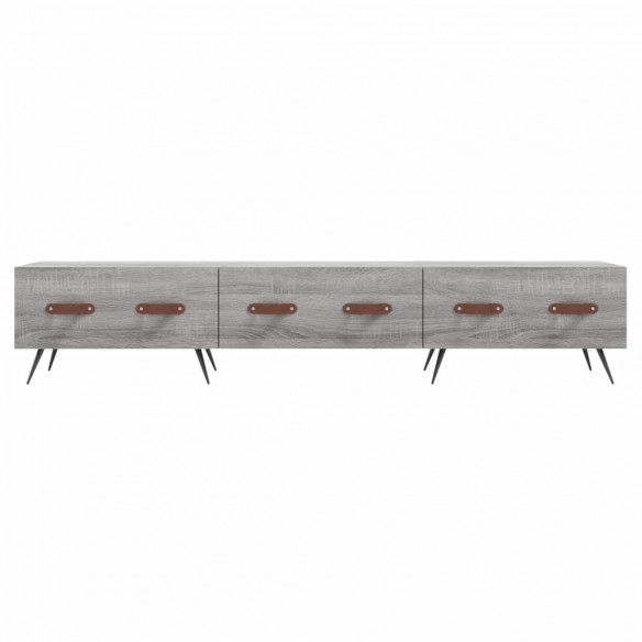 Meuble TV sonoma gris 150x36x30 cm bois d'ingénierie