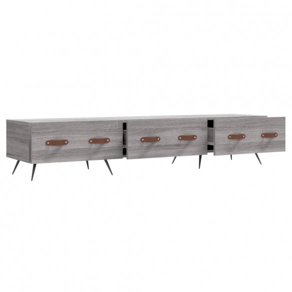 Meuble TV sonoma gris 150x36x30 cm bois d'ingénierie